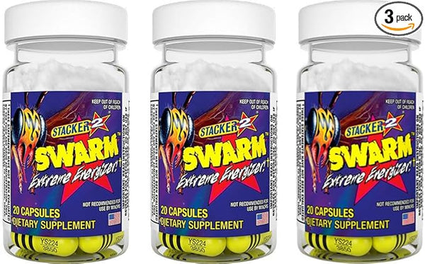 Swarm Extreme Energizer 20 Capsules (Pack of 3)